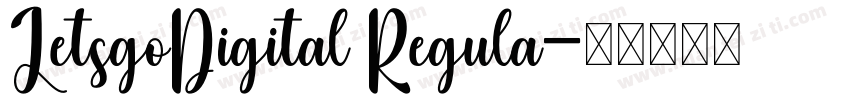 LetsgoDigital Regula字体转换